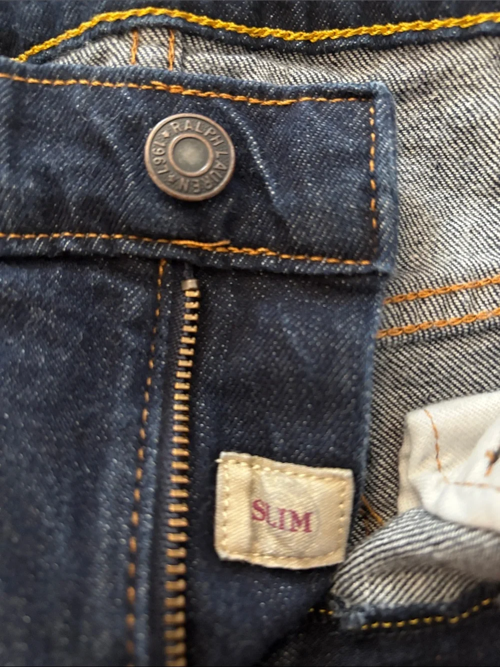 Polo Ralph Lauren Slim Dark Blue Jeans Preppy Kids Boys Size 12